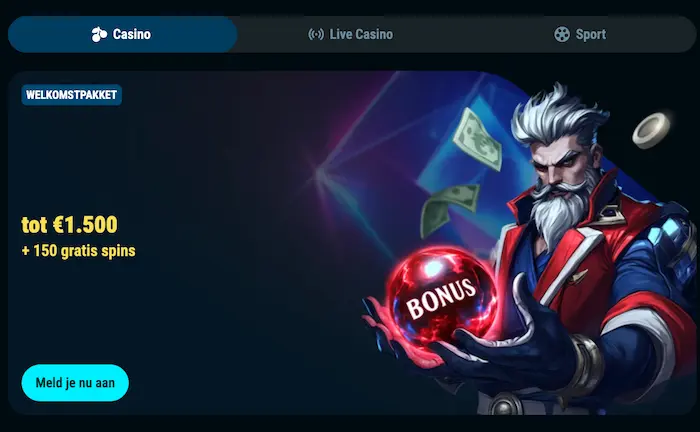 CrystalRoll Casino Home banner